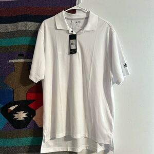 Men’s Adidas Golf White Polo shirt Size Large